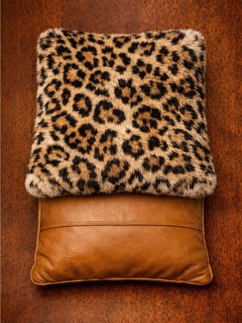 🐆 Mid‑Century Modern Animal‑Print Pillows —
